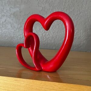 Resin, double Heart-Shaped Decorative Piece